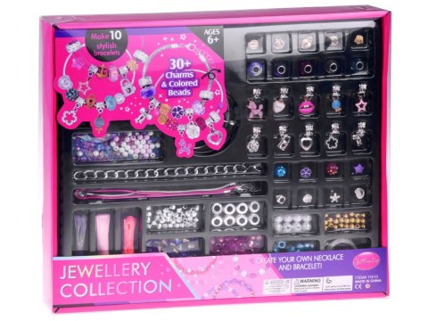 JOKOMISIADA Zestaw do bransoletek Koraliki Zawieszki Charmsy - Zrób biżuterię ZA4644