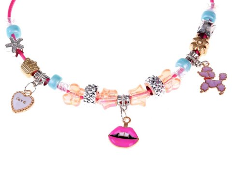 JOKOMISIADA Zestaw do bransoletek Koraliki Zawieszki Charmsy - Zrób biżuterię ZA4644