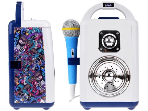 JOKOMISIADA Disco Głośnik bezprzewodowy + mikrofon + bluetooth dla dzieci IN0165