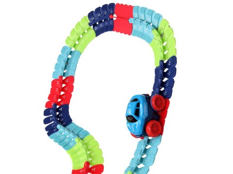 JOKOMISIADA Długi giętki tor samochodowy + autko 291 elementów ZA4768