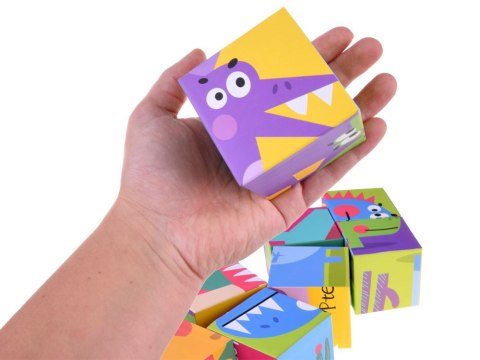 JOKOMISIADA Duże Klocki Dinozaury układanka 6 obrazków ZA4729