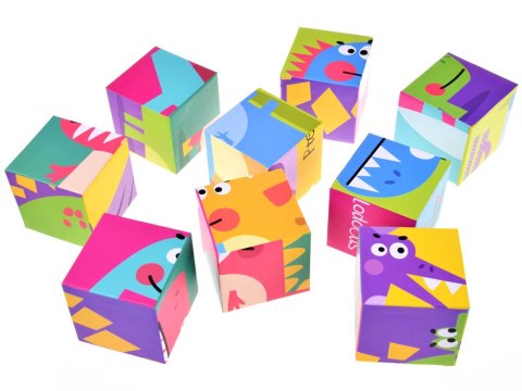 JOKOMISIADA Duże Klocki Dinozaury układanka 6 obrazków ZA4729