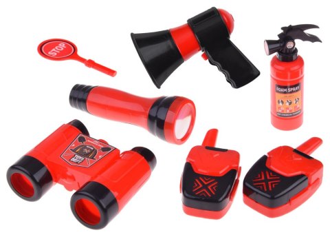 JOKOMISIADA Duży zestaw strażaka kask piła 13ele straż pożarna ZA4698