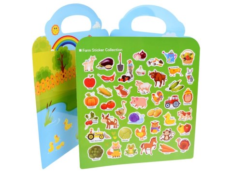 JOKOMISIADA Farma Album z Naklejkami Zwierzęta Warzywa naklejki ZA4764