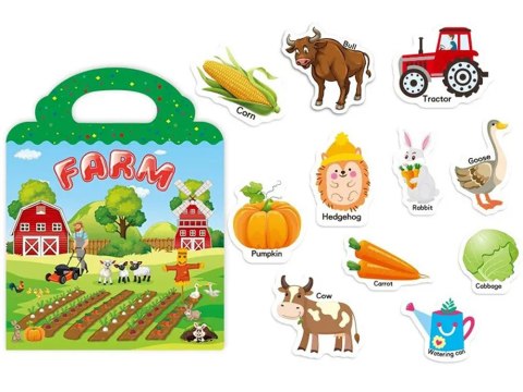 JOKOMISIADA Farma Album z Naklejkami Zwierzęta Warzywa naklejki ZA4764