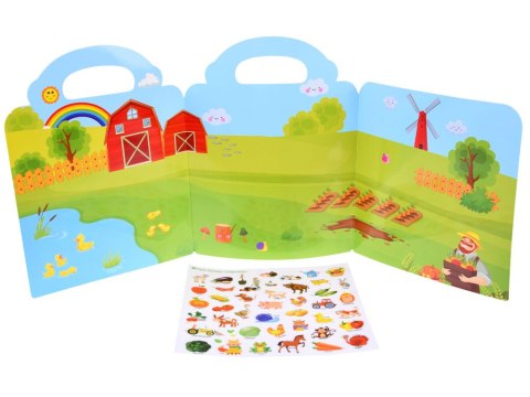 JOKOMISIADA Farma Album z Naklejkami Zwierzęta Warzywa naklejki ZA4764