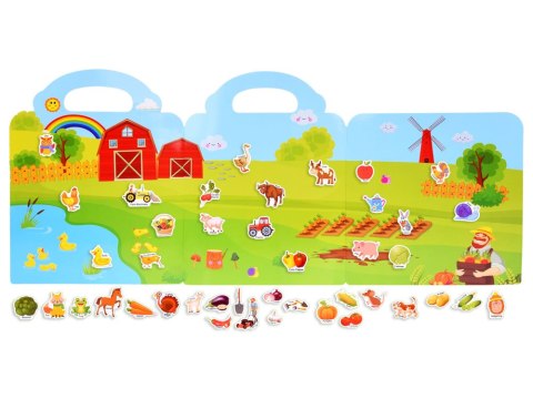 JOKOMISIADA Farma Album z Naklejkami Zwierzęta Warzywa naklejki ZA4764