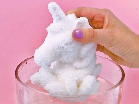 JOKOMISIADA Hodowla kryształów bajkowy Jednorożec zestaw z farbami ZA4671