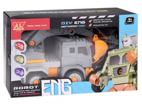 JOKOMISIADA KOPARKA - ROBOT 2w1 Auto budowlane zmieniające się w robota ZA4704 A