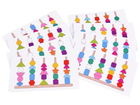 JOKOMISIADA Klocki drewniane 25el. edukacyjna układanka ZA4758