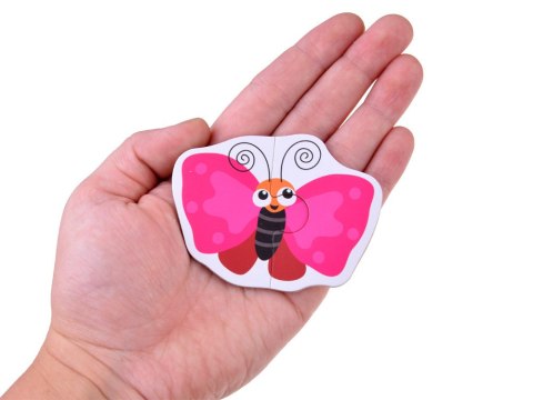 JOKOMISIADA Kolorowe Puzzle układanka 24 Zwierzątka lew krowa motyl lis ZA4749