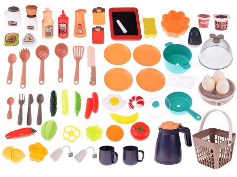 JOKOMISIADA Kuchnia efekt gotowania para dźwięk światło lodówka garnki 63el ZA4667