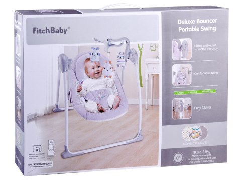 JOKOMISIADA Leżaczek huśtawka bujaczek elektryczny kołysanki odgłosy natury ZA4693