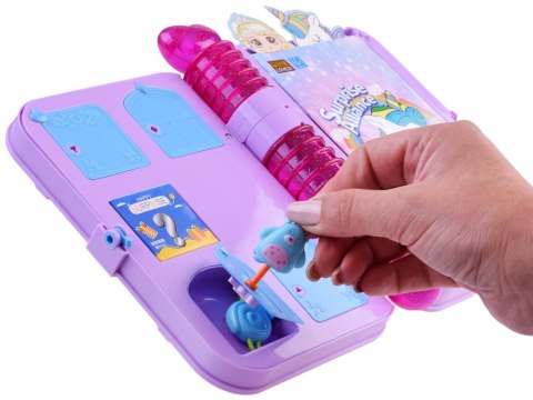 JOKOMISIADA Magiczny pamiętnik sekretnik zamykany na kluczyk notatnik naklejki ZA4706