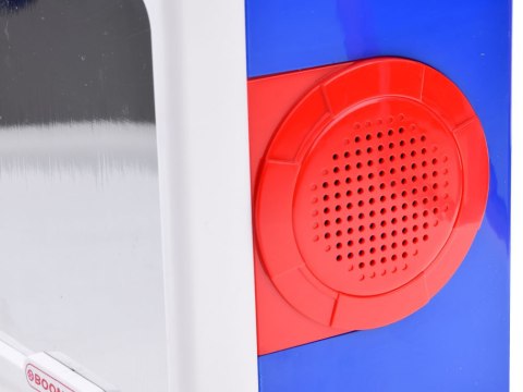 JOKOMISIADA Muzyczny głośnik niebieski Boombox dla dzieci z mikrofonem IN0167