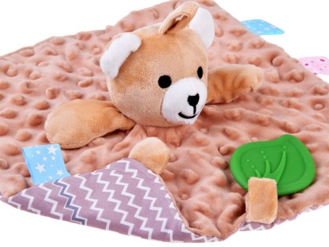 JOKOMISIADA Pluszowa Przytulanka sensoryczna Miś uspokajacz Metka Kocyk ZA4744