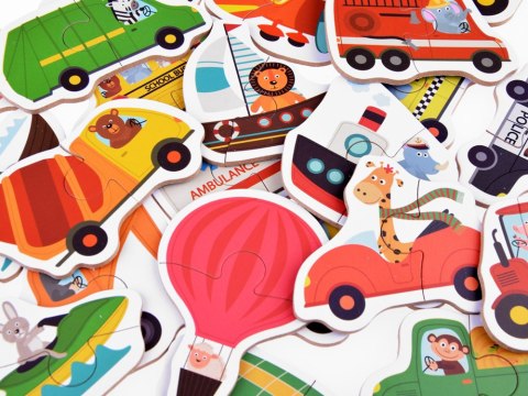 JOKOMISIADA Puzzle układanka 23 ele Pojazdy Samochody maszyny budowlane ZA4750