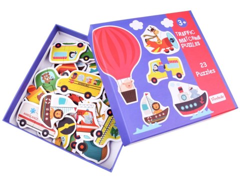 JOKOMISIADA Puzzle układanka 23 ele Pojazdy Samochody maszyny budowlane ZA4750