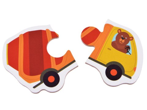 JOKOMISIADA Puzzle układanka 23 ele Pojazdy Samochody maszyny budowlane ZA4750