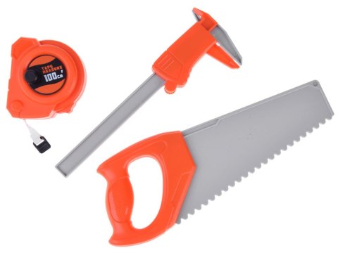 JOKOMISIADA Walizka Zestaw majsterkowicza ruchoma Wkrętarka Metr Piła gogle ZA4731