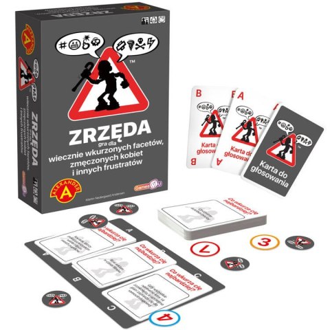 Alexander Alexander Zabawna gra towarzyska ZRZĘDA - karty pytania GR0653