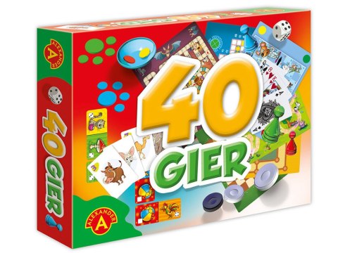 Alexander Alexander Zestaw 40 gier planszowe rodzinne karciane GR0647