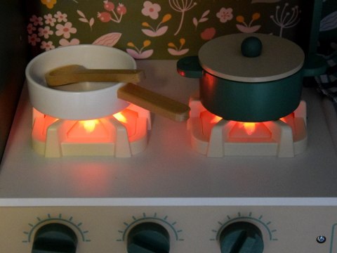 JOKOMISIADA Duża kuchnia drewniana retro vintage lodówka pralka akcesoria ZA4833