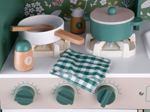 JOKOMISIADA Duża kuchnia drewniana retro vintage lodówka pralka akcesoria ZA4833