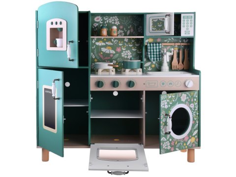 JOKOMISIADA Duża kuchnia drewniana retro vintage lodówka pralka akcesoria ZA4833