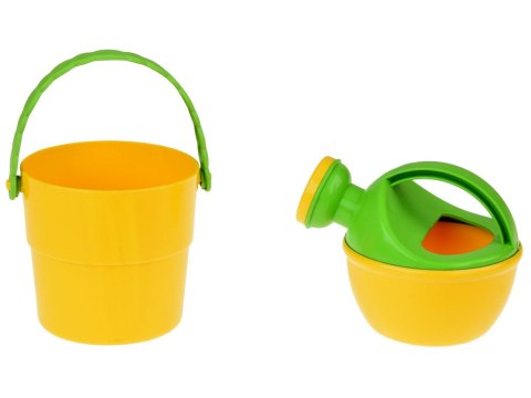 JOKOMISIADA Duży Zestaw do Piasku wiaderko grabki kołowrotek foremki 9 ele ZA4950