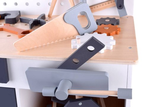 JOKOMISIADA Duży warsztat drewniany + narzędzia i skrzynka dla majsterkowicza ZA4836