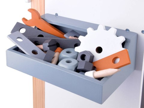 JOKOMISIADA Duży warsztat drewniany + narzędzia i skrzynka dla majsterkowicza ZA4836