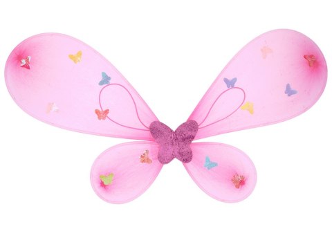 JOKOMISIADA Jasno rózowyświecący Kostium dla Małej wróżki Skrzydełka Motyl bal ZA4805 JR