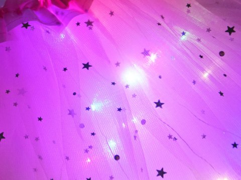 JOKOMISIADA Jasno rózowyświecący Kostium dla Małej wróżki Skrzydełka Motyl bal ZA4805 JR