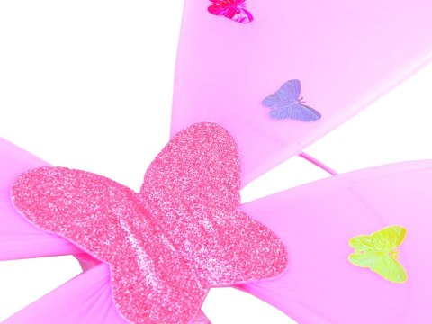 JOKOMISIADA Jasno rózowyświecący Kostium dla Małej wróżki Skrzydełka Motyl bal ZA4805 JR