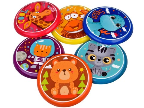 JOKOMISIADA Kolorowy Latający DYSK16cm Zabawka zręcznościowa dysk do rzucania SP0764