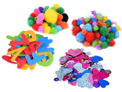 JOKOMISIADA Kreatywny MEGA zestaw do prac plastycznych oczka piórka filc ZA4822
