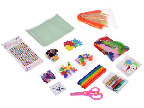 JOKOMISIADA Kreatywny MEGA zestaw do prac plastycznych oczka piórka filc ZA4822