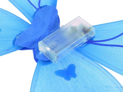 JOKOMISIADA Niebieski świecący Kostium dla Małej wróżki Skrzydełka Motyl bal ZA4805 NI