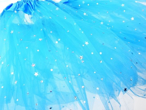 JOKOMISIADA Niebieski świecący Kostium dla Małej wróżki Skrzydełka Motyl bal ZA4805 NI