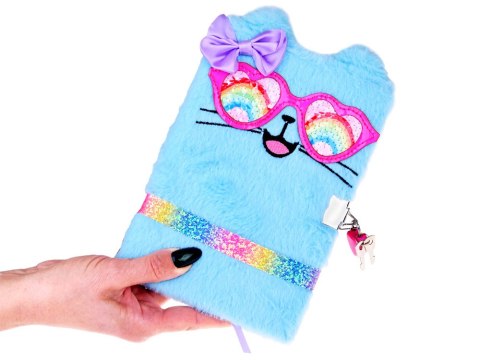 JOKOMISIADA Notes sekretny pamiętnik na kluczyk niebieski Kotek ZA4821