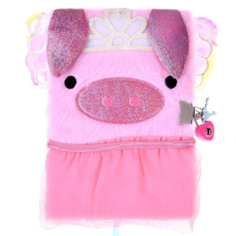 JOKOMISIADA Notes sekretny pamiętnik na kluczyk różowa Świnka ZA4821