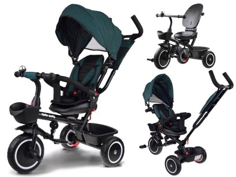 Tiny Bike Rowerek dziecięcy trójkołowy Tiny Bike 3w1 z daszkiem OBRACANY SP0650