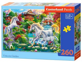 Castorland Puzzle 260 Unicorn Garden jednorożec ogród jednorożców