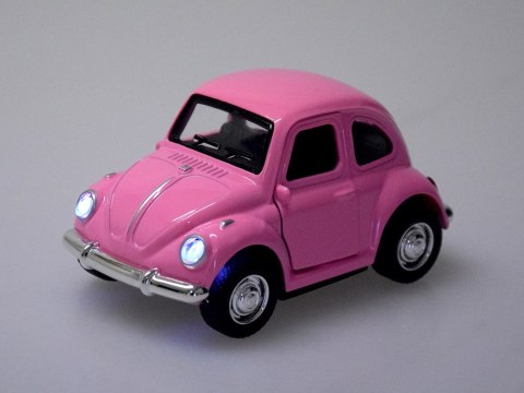 JOKOMISIADA Autko Garbusek metalowy samochodzik otwierane drzwi światło dźwięk ZA4991