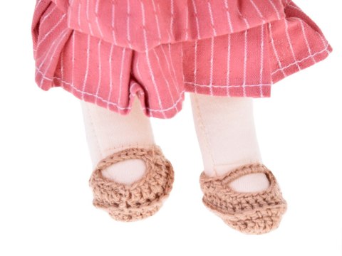 JOKOMISIADA Beżowa Urocza miękka Lalka - minimalistyczna mimika Nauka emocji ZA4996