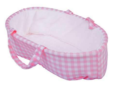 JOKOMISIADA Bobas Lalka Noworodek ubrana różowa czapka sukienka maskotka królik ZA5007 RO