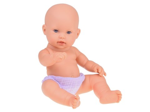 JOKOMISIADA Bobas Lalka Noworodek ubrana szara czapka sukienka maskotka królik ZA5007