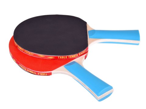 JOKOMISIADA Drewniane PALETKI do gry w ping-pong + 3 piłeczki Tenis stołowy SP0768
