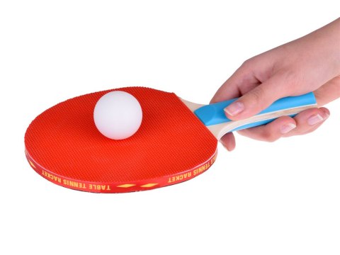 JOKOMISIADA Drewniane PALETKI do gry w ping-pong + 3 piłeczki Tenis stołowy SP0768